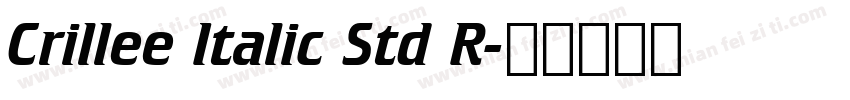 Crillee Italic Std R字体转换